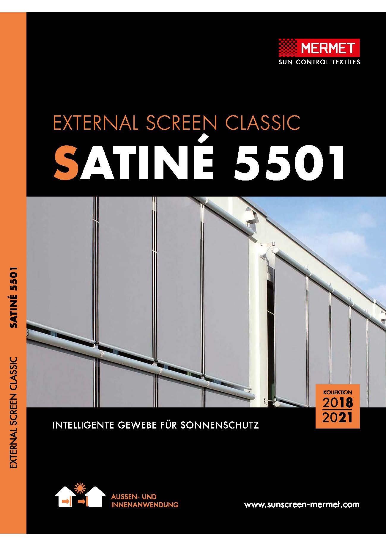 Mermet | Musterkarte | Screen Satiné 5501 Classic