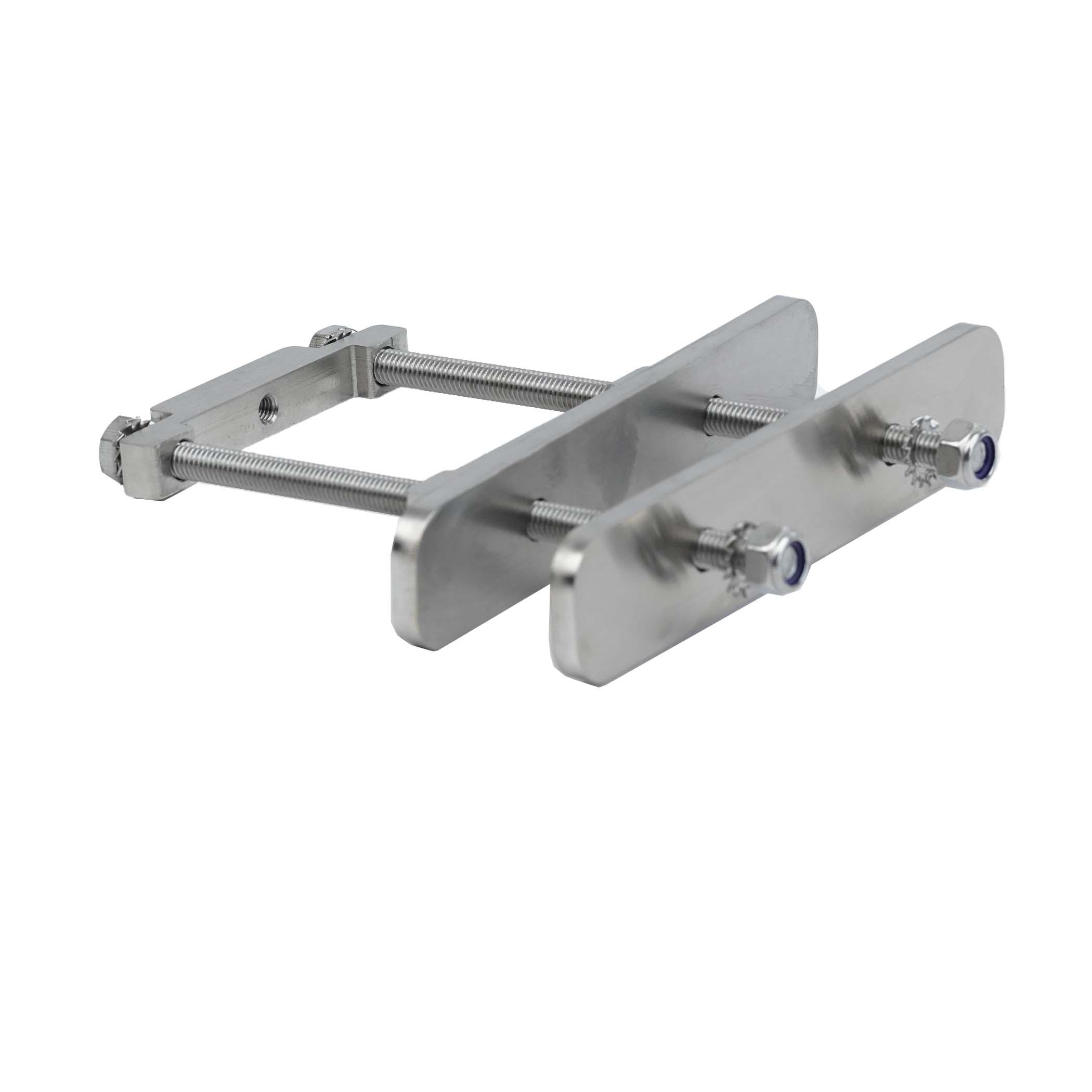 Geländer-Montagekonsole für Einzelsäulen eckig