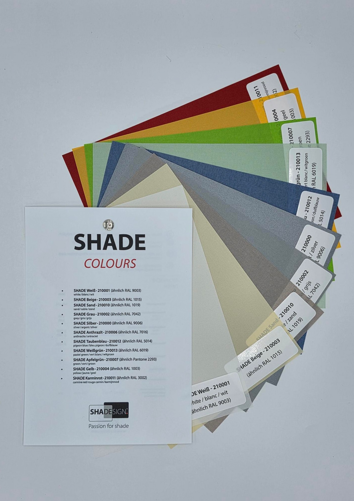 SHADE | Stoff-Farbmuster | DIN A5