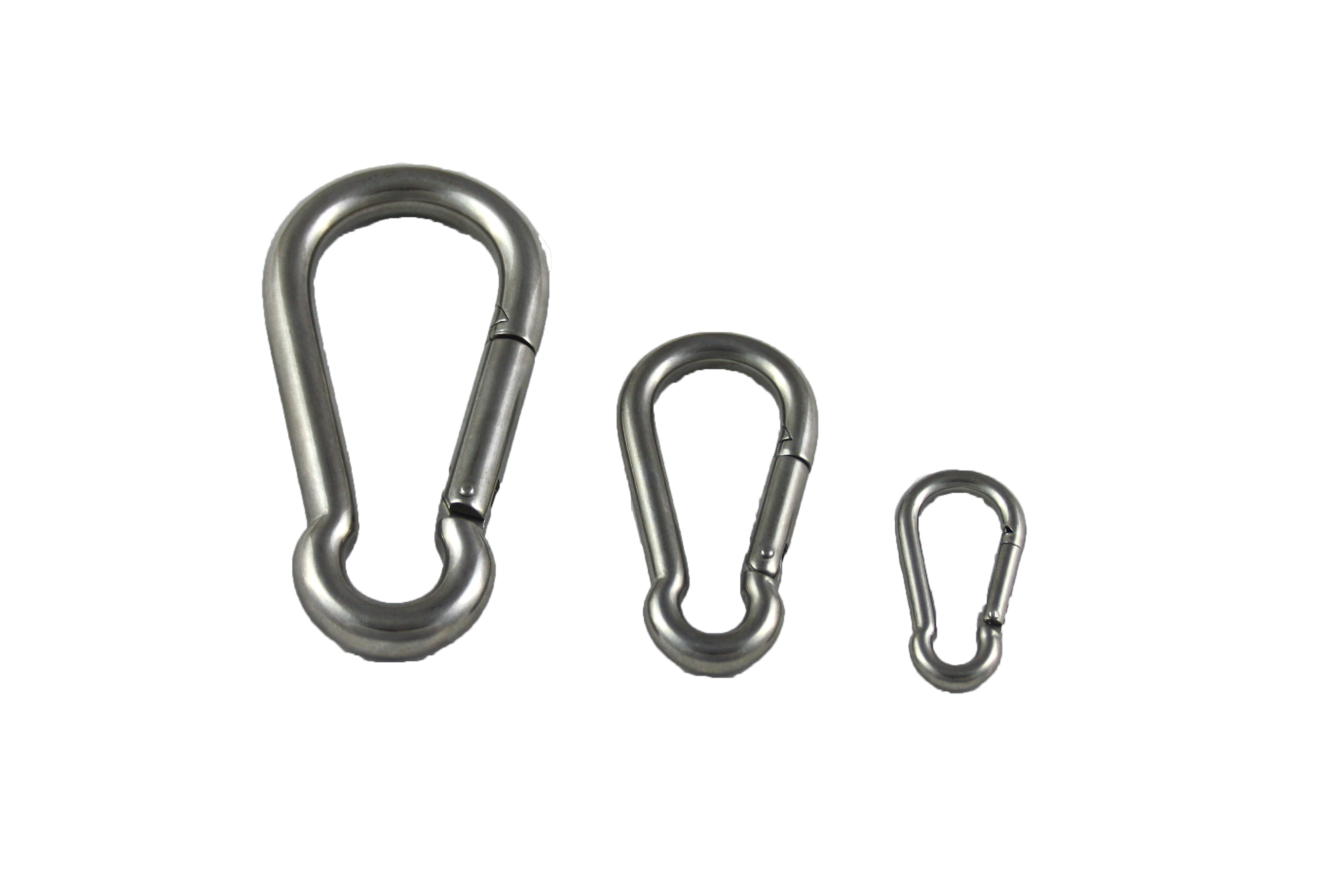 Karabinerhaken aus Edelstahl