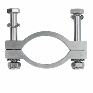 Anklemmelement für Einzelsäule rund 