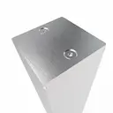Edelstahlsäule eckig, 60 × 60 mm Profil